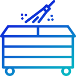 dumpster pad cleaning service icon